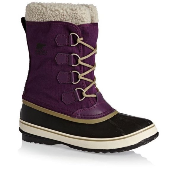 Sorel Shoes - Sorel Winter Carnival Insulated Waterproof Plum Purple Snow Boots, Sz 6